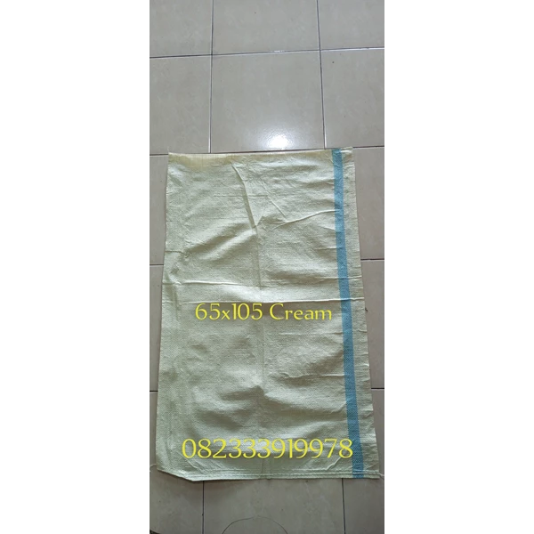 Cream plastic sack 65x105 Surabaya