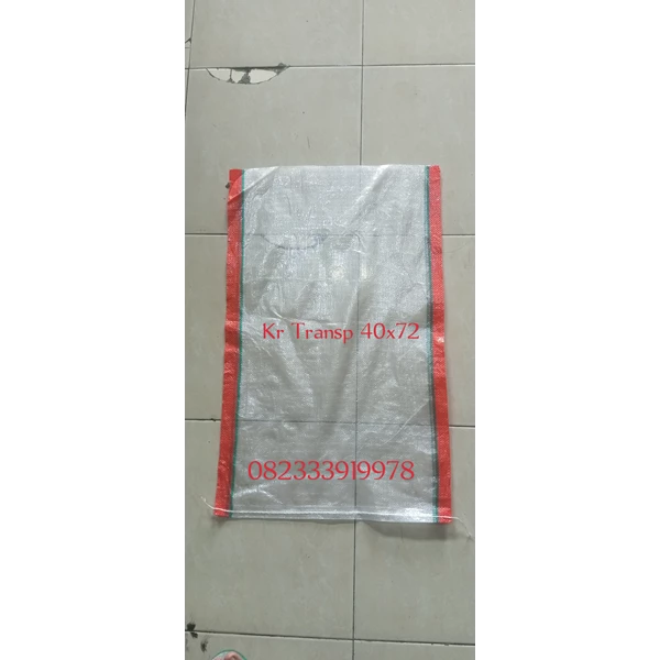 Karung plastik transparant 40x72 Surabaya 