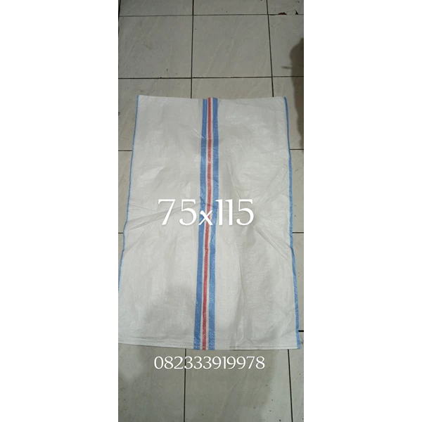 White plastic sack 75x115 for 100 kg