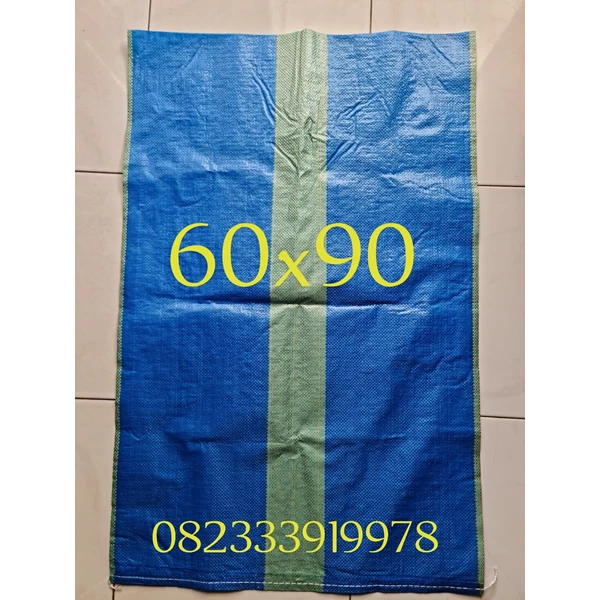 Karung plastik biru ukuran 60x90 Surabaya 