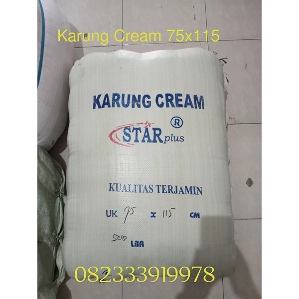 Sack of cream 75x115 for 100 kg - PT Sinar Surya Abadi