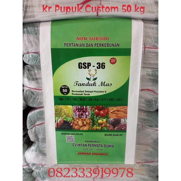 Custom fertilizer sacks you can make your own brand 50 kg - PT Cahaya Surya Abadi Sejahtera