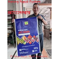 Custom 50 kg Full Color Laminated plastic fertilizer sack