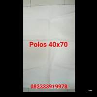 Karung Plastik putih  Polos 15 kg   tebal 40x70 11.11 D900