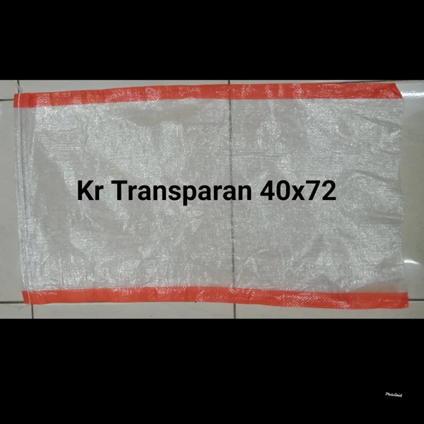 Karung Plastik Transparan 40x72 ( 20 kg ) 