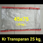  Karung Plastik Transparan 25 kg 1