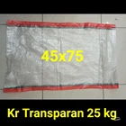  Karung Plastik Transparan 25 kg 2