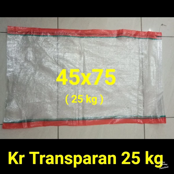  Karung Plastik Transparan 25 kg