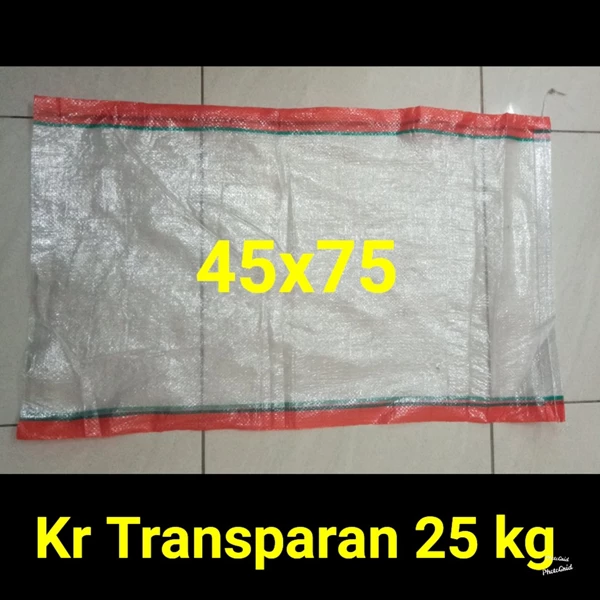  Karung Plastik Transparan 25 kg