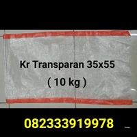 Karung Plastik Transparan ukuran 35x55 untuk  10 kg