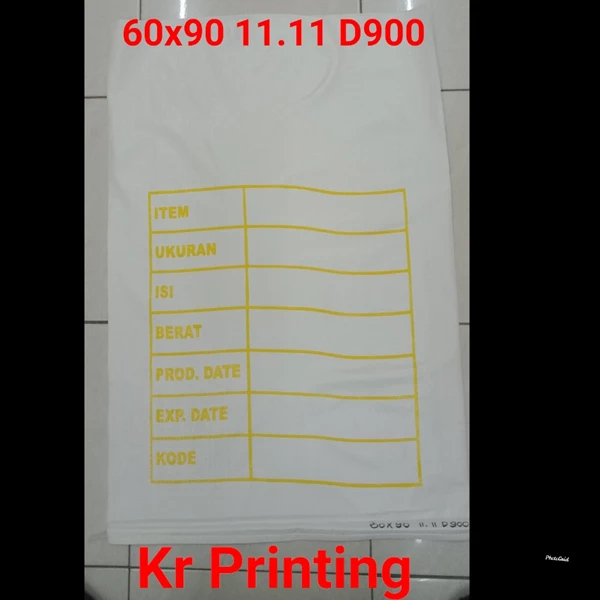 Custom Thick Printing Sack 60x100 11.11 D900