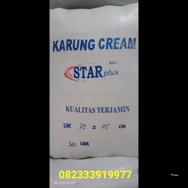 PP plastic sack 50 kg cheap cream