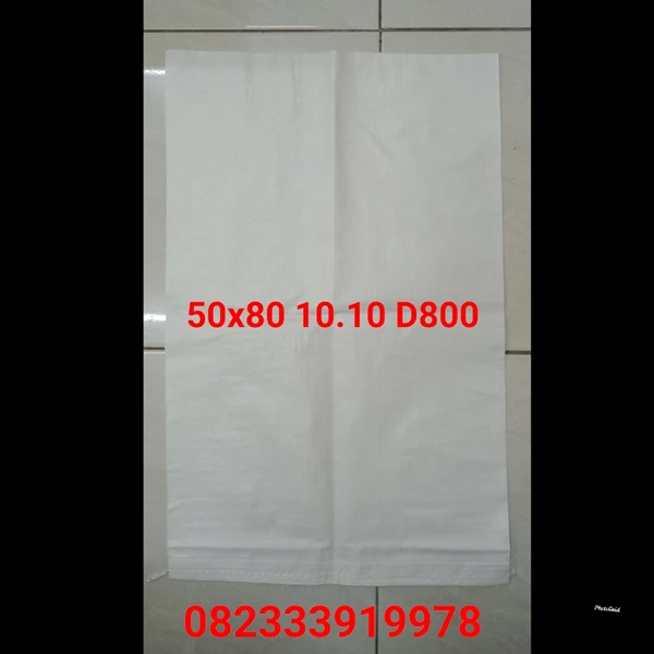  Thick white plastic sack 50x80 11.11 D800 surabaya