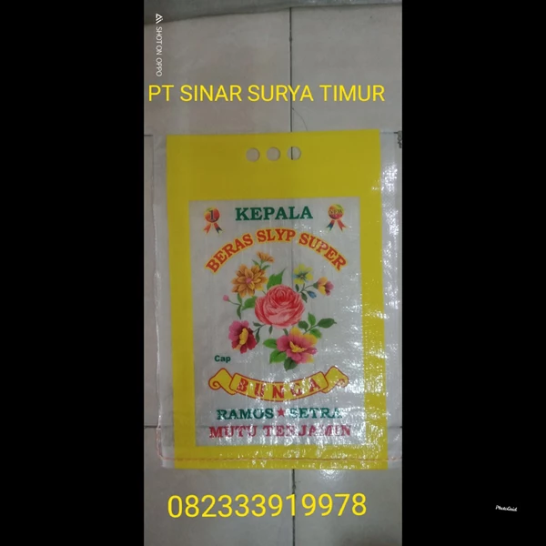 5 kg laminating rice sack 082333919978 cheap flower brand