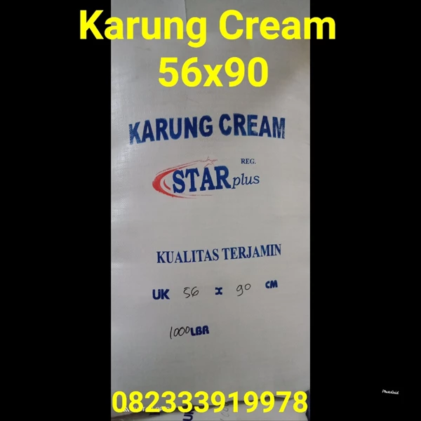 karung cream 56x90 murah surabaya