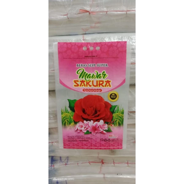 Rose Sakura Laminated Rice Sack Factory in Surabaya - PT SINAR SURYA ABADI SEJAHTERA