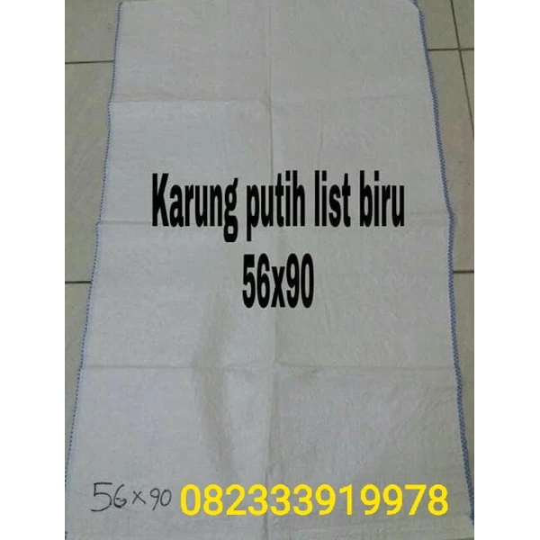 Plastic bag 50 kg (56x90 D600) blue list