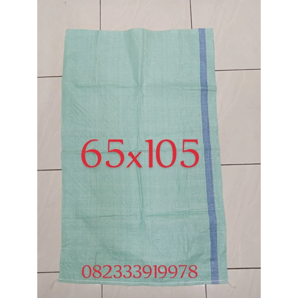 Manufacturers of cheap 50 kg (65x105) green plastic sacks