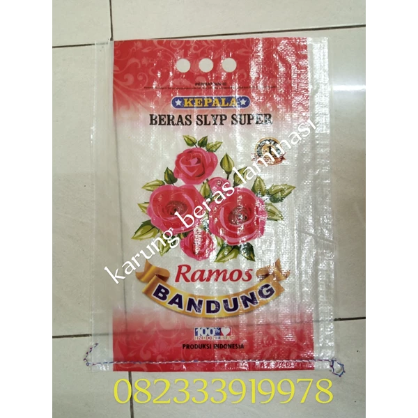 Laminated rice sacks in Ramos Bandung
