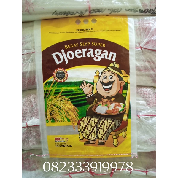 Djoeragan rice Brand Laminated Sack 5 kg - PT SINAR SURYA ABADI SEJAHTERA