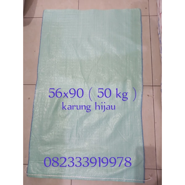 Selling green 50 kg plastic sack - PT SINAR SURYA ABADI SEJAHTERA