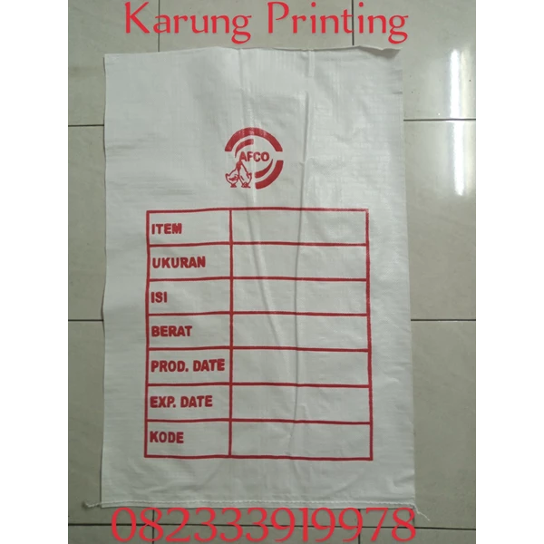  karung printing tebal 60x100 D900