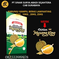karung beras laminasi 10 kg durian musang king