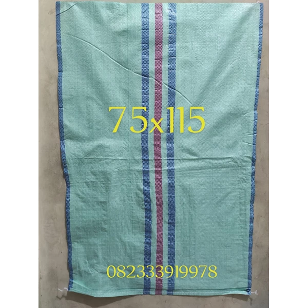 cheap quality green plastic sack 75x115