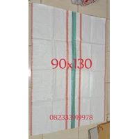 Jumbo white plastic sack 90x130 cheap surabaya
